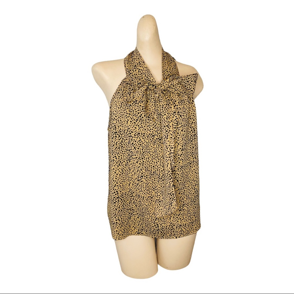 Reset by Jane Sleeveless Front Tie Print Blouse S - Picture 2 of 6